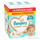Pampers Premium Care Πάνα Μέγεθος 6 (13kg-18kg) - 140 Πάνες